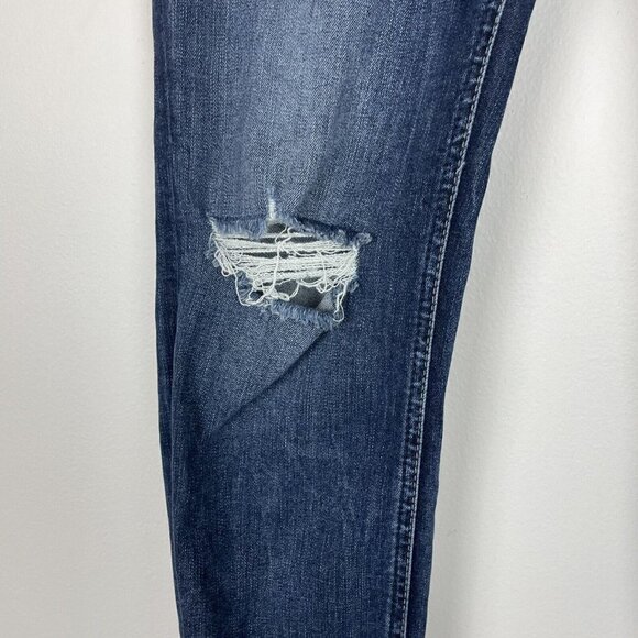 Silver Jeans Co Skinny Dark Wash Distressed Womans Jeans Size 27 - Picture 2 of 6
